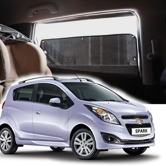 썬블럭 햇빛가리개 커튼 차박 스파크 (11~15년6월) 1+2열, 1+2열 검정 스파크 CW124, 1세트