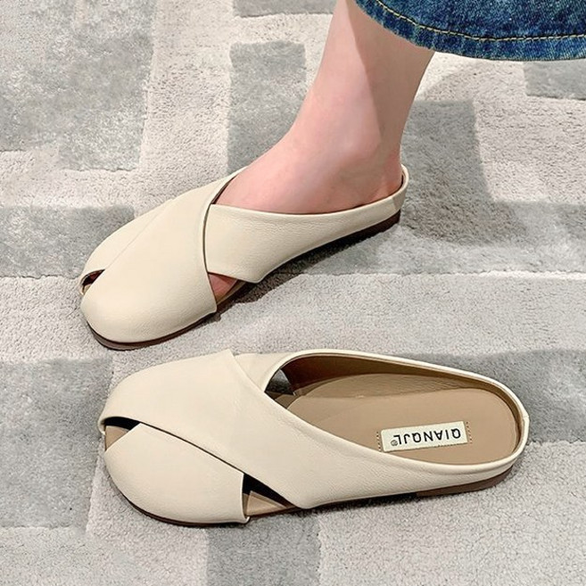 여성 트렌디 뮬 슬리퍼 발편한 샌들 블로퍼