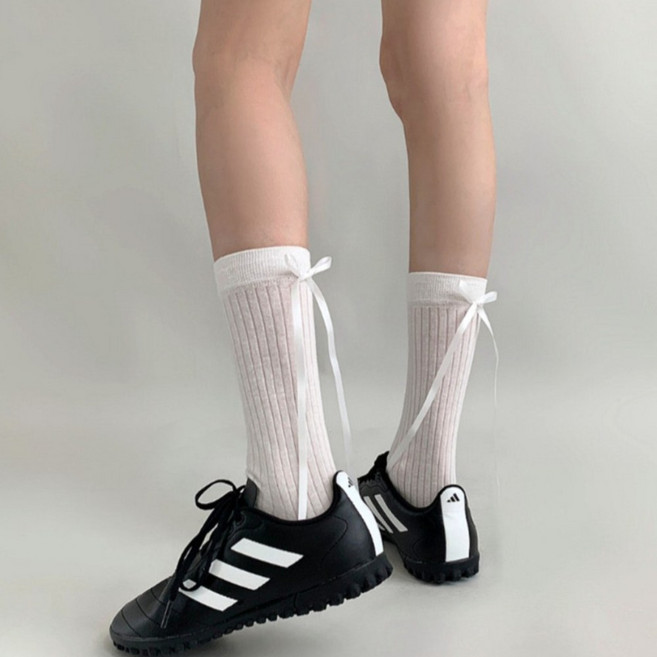 이응니삭스 여성 데일리 시스루 리본양말 봄양말 여름양말