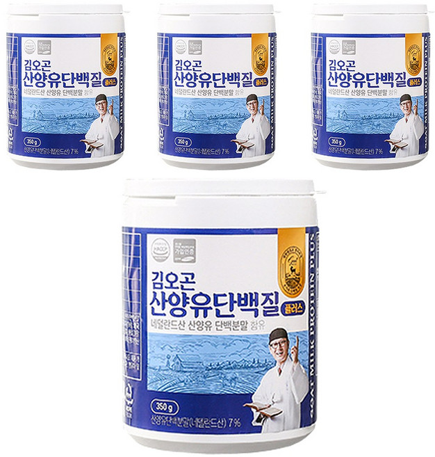 [ NEW 아이템 ] 김오곤 산양유단백질 플러스 분말 네덜란드 산양유 단백질, 250g, 4개