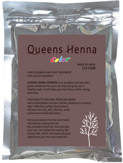 퀸즈 color 헤나염색약 퀸즈헤나염색약 정품, 1개, 6. [칼라] - 다크브라운