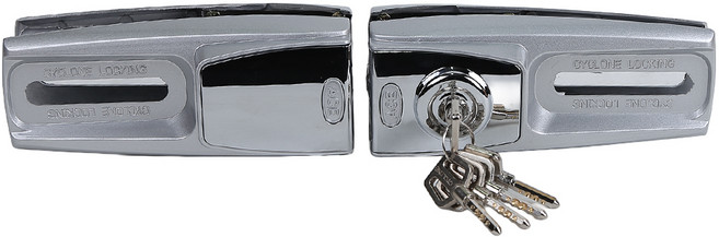 (락이록이)에이스싸이크론(양문형) 유리문보조키 강화도어열쇠 유리문잠금장치, 고객직접설치, 에이스싸이크론(양문형)