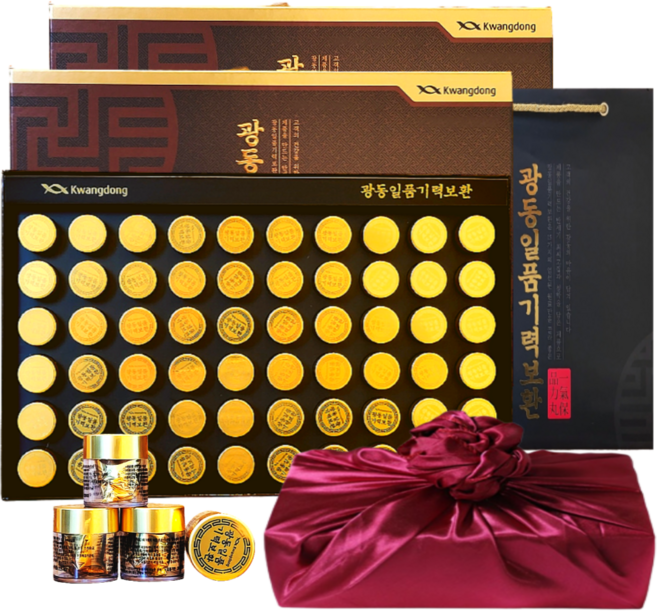 광동 일품 기력 보환 + 쇼핑백 + 보자기, 225g, 2박스