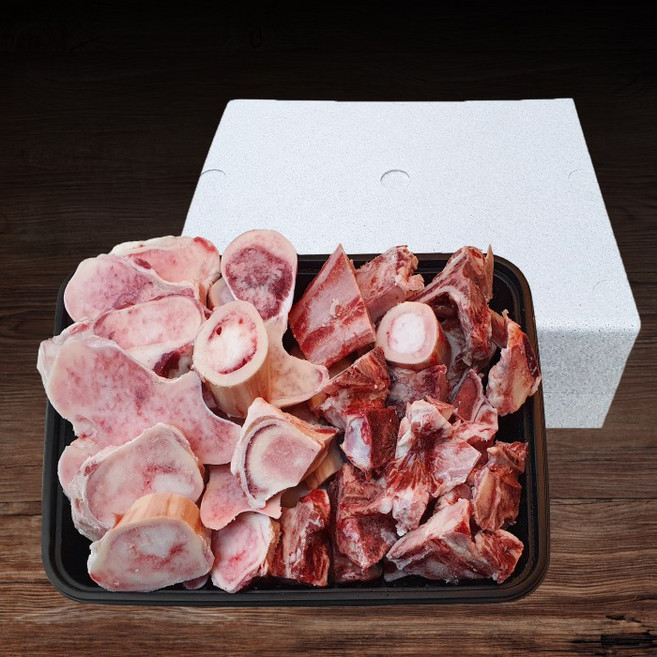 한성미트뱅크 한우 몸보신 세트 4kg (사골2kg+잡뼈2kg) 우시산한우 냉동, 4000g, 1개