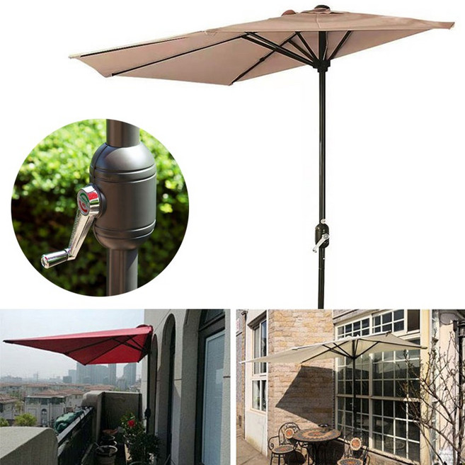 하프 파라솔 카페 테라스 베란다 벽면 사이드 어닝 그늘막, 하프 파라솔 물통, 1개
