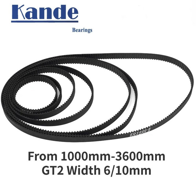 V kaft 3D 프린터 부품 GT2 폐쇄 루프 고무 밍 벨트 1000mm 3600mm 너비 6mm 10mm 동기 벨트 1, Width 10mm, 2GT-1270mm, 1개