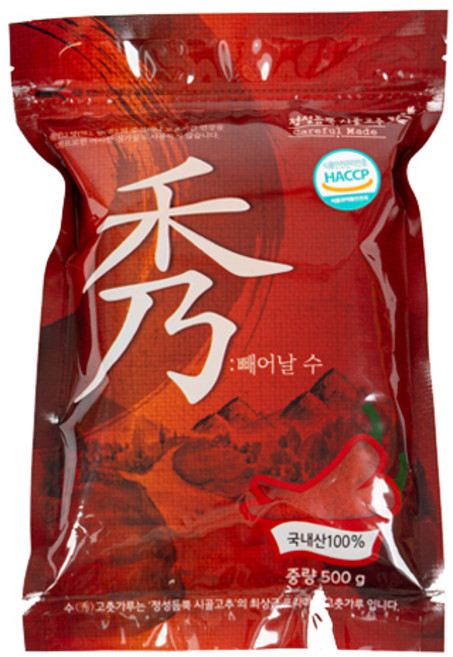 빼어날 수 국산 안매운어린이용 햇 고춧가루, 500g, 1개