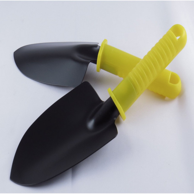 園藝用鐵鏟 塑膠握柄 全長27cm, 詳見包裝