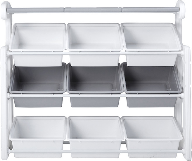 [루나스토리] 에코 장난감 정리함 J 와이드 책장형 장난감수납 (컬러선택), 화이트, 1개