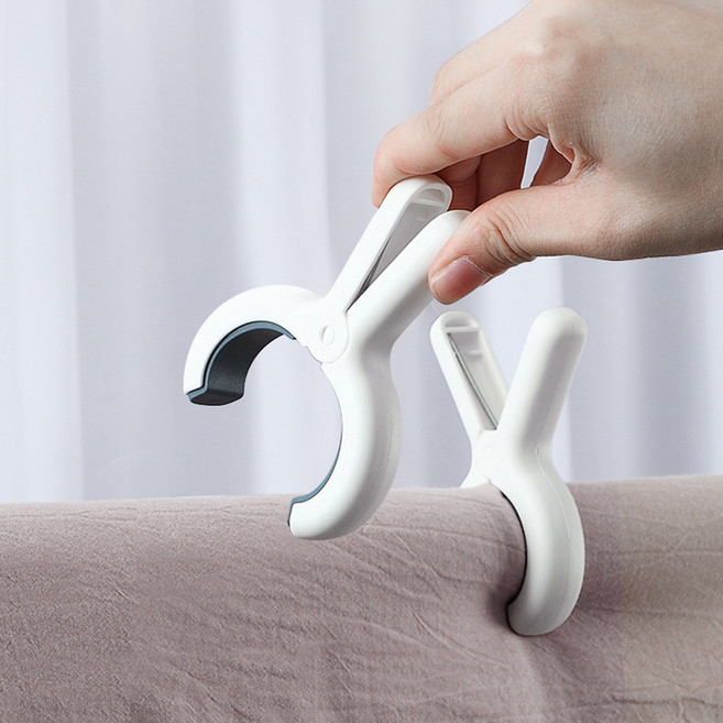 실리콘 빨래집게 대형 강력 자국없는, 1세트, 중형 옐로우 3P