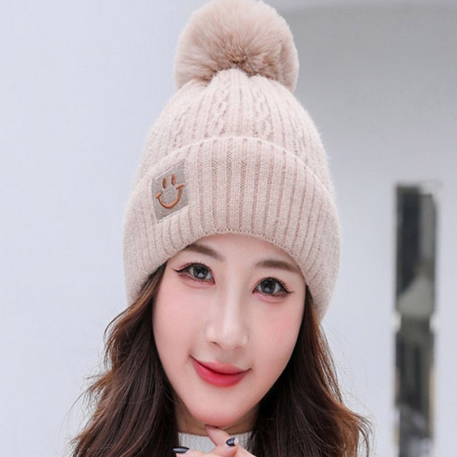 BrtWM 버킷햇 여성니트모자 방한모 등산모자 방울 니트모자