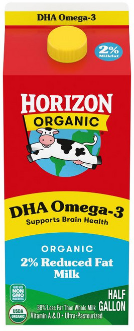호라이즌 오가닉 오메가-3 우유 호라이즌 오가닉 오메가-3 우유, 2 Percent, 1개