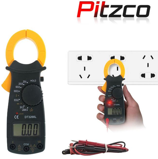 피츠코 후크메타 클램프미터 전압 전류 측정기 DT-3266F 건전지 포함 후쿠메타, 1개