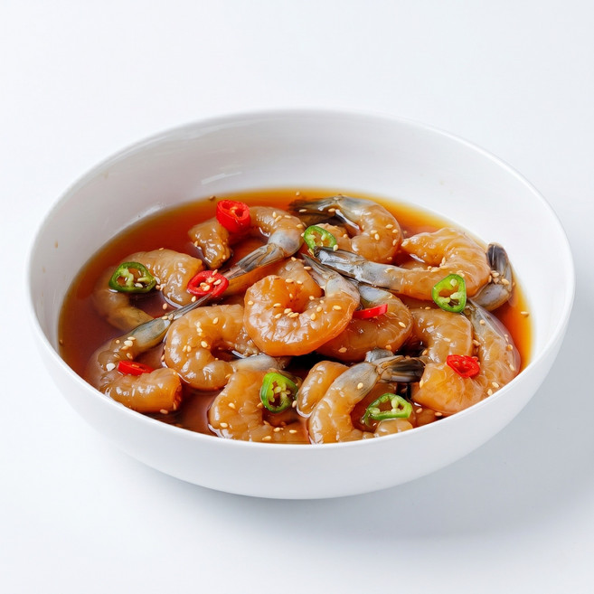 백년본가 간장 양념 깐새우장 당일제조 밥반찬 500g, 1개, 500ml