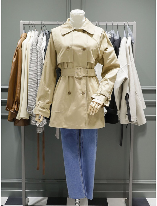 시슬리 하프 벨티드 더블 트렌치코트 SACTA1141 532946