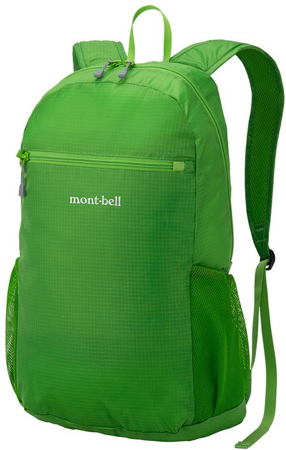日本 mont-bell 1133471 Pocketable Light Pack 20L攻頂包 輕巧背包, 綠GN