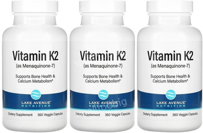 레익에브뉴뉴트리션 비타민K2(메나퀴논-7) 50mcg 베지 소프트젤 360정, 3개 - 쿠팡