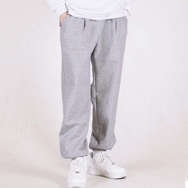 베루스 남녀공용 원턱 기모 쭈리 와이드 조거팬츠