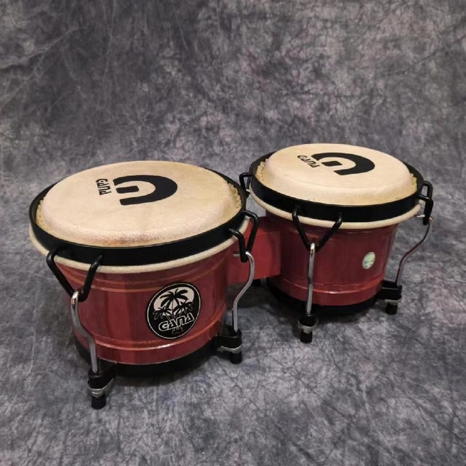 봉고 드럼 타악기 전문 음악 악기 선물 기타타악기 우쿨렐레 어쿠스틱 초보자 베이스, F. 6 인치+7 인치 버건디, 1개