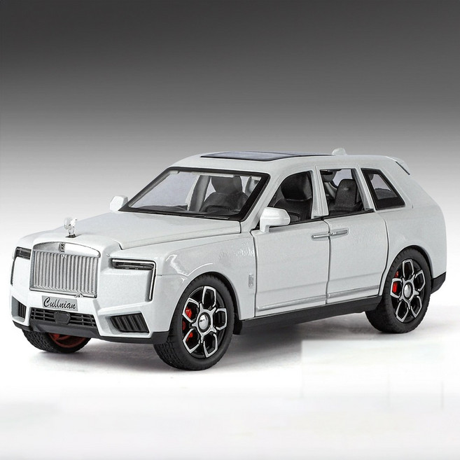 비브랜드 롤스로이스 컬리넌 Cullinan 2025 SUV 1대32 1:32 자동차 미니카 모형 다이캐스트, 화이트