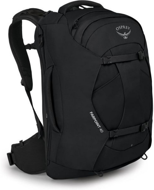 오스프리 파포인트 40L 남성용 여행용 백팩 블랙 133508, Black