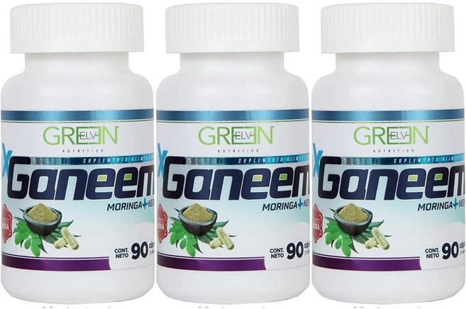 Green Elv Ganeem Moringa 알리포텍 모링가 가님 칼륨보조제 90캡슐 3팩, 3개, 90정