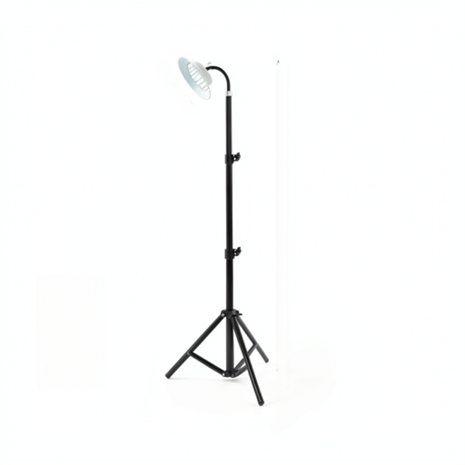 ADSA LED充電露營燈 適用擺攤/露營/維修/施工照明, 太陽花200W 1.6米伸縮支架- 2000ma - 180mm, 1個