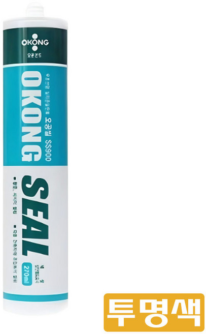 오공 무초산 실리콘 SS900 투명색, 1개