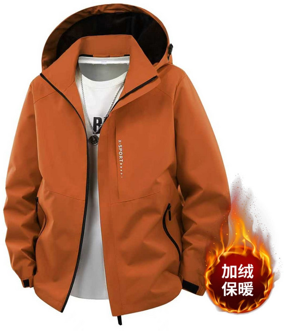 春秋季登山夾克男外套男時尚沖鋒衣