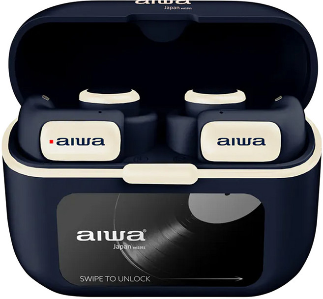 AIWA AT-H03 EDGE耳夾式真無線藍牙耳機 開放式聆聽 IP56防水防塵 藍牙V5.4, 湛藍