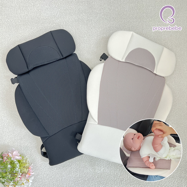 [포프베베] 기저귀 교환대 아기 기저귀 갈이대 차량용, 아이보리 (안전밸트 O_ 적용)