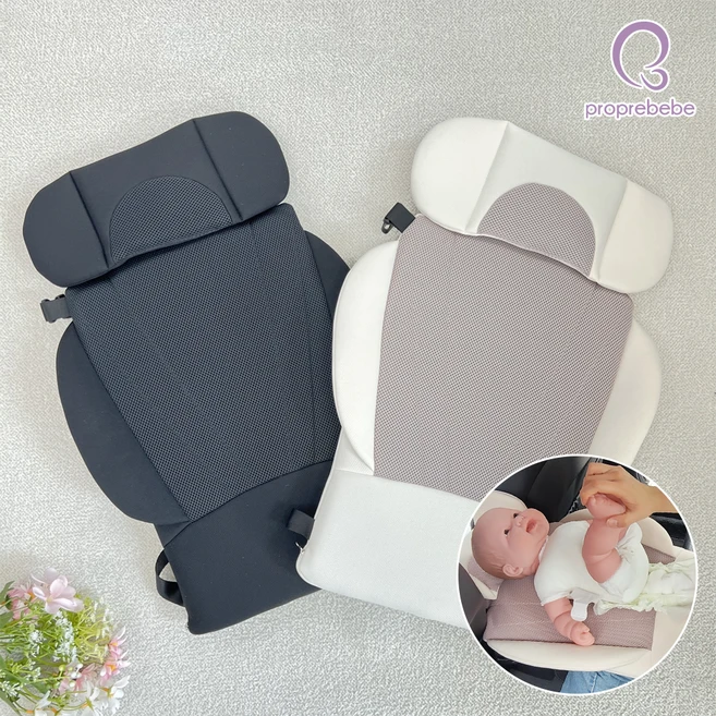 [포프베베] 기저귀 교환대 아기 기저귀 갈이대 차량용, 아이보리 (안전밸트 O_ 적용) - 쿠팡