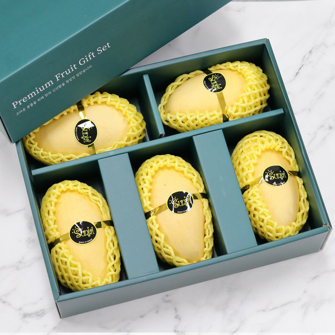 프리미엄 태국 망고 골드망고 선물세트 항공수입, 1박스, 태국망고 2kg 특대(5과)