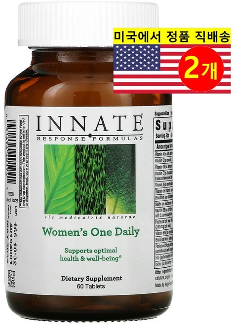 이내이트리스폰스포뮬러 우먼스 원 데일리 60정, 2개 - 쿠팡