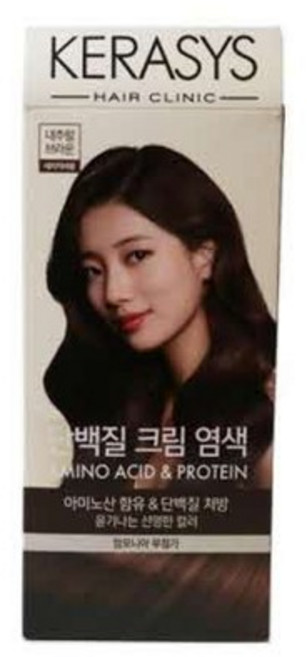 케라시스 단백질 크림염색 내추럴브라운 120g, 없음