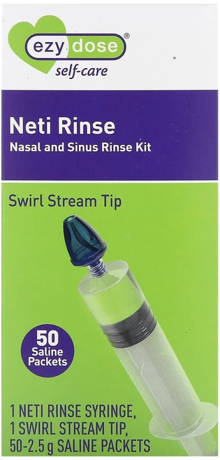 이지 도즈 셀프케어 네티 린스 코 및 부비동 세척 키트 52개 구성품 EZD-10764 - 쿠팡