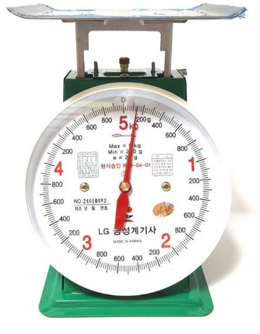 경인 지시저울 5KG, 그린