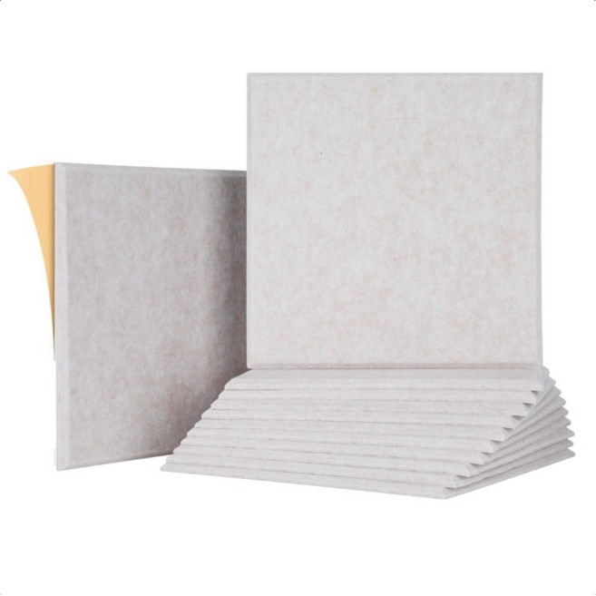 접착식 인테리어 9T 방음판 흡음재 30cm 30cm, 12개, 베이지