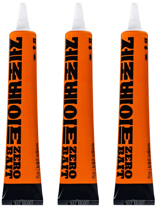 버그넷 제로베이트 바퀴벌레약, 3개, 40g