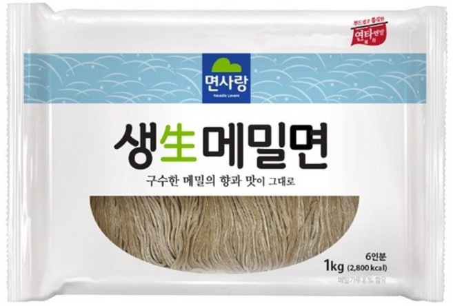 면사랑 생 메밀면 6인분, 1kg, 5개