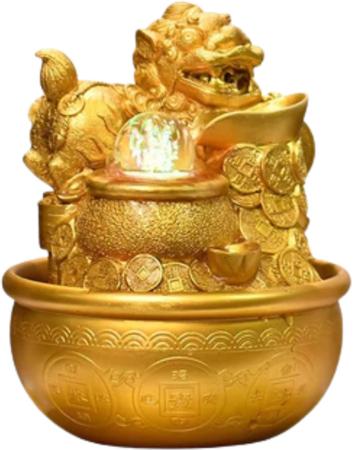 招財水流盆 開運滾球組 開店入厝送禮 風水擺飾 風水擺件 金財貔貅, 【開店送禮首選】風水擺件 金財貔貅