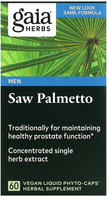 Gaia Herbs 남성용 소팔메토 비건 액상 파이토 캡슐 60정, GaiaHerbs남성용소팔메토비건액상파이토캡슐60정, 1개 - 쿠팡