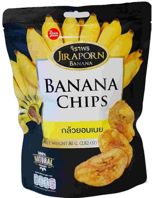 지라폰 바나나 칩 사이즈 80g X 4팩