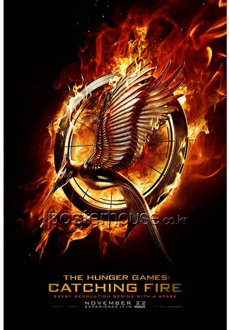 영화포스터(One sheet) 60X89cm - 헝거게임: 캣칭 파이어 The Hunger Games: Catching Fire (Advance), 프레임없음 전면코팅(반광택)