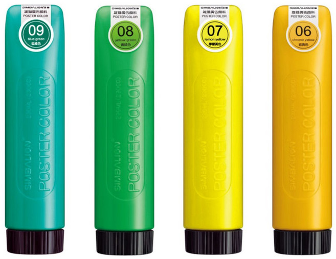 雄獅 PT-230 廣告顏料 (軟管) 230CC 大容量 色彩鮮明, NO.7 檸檬黃