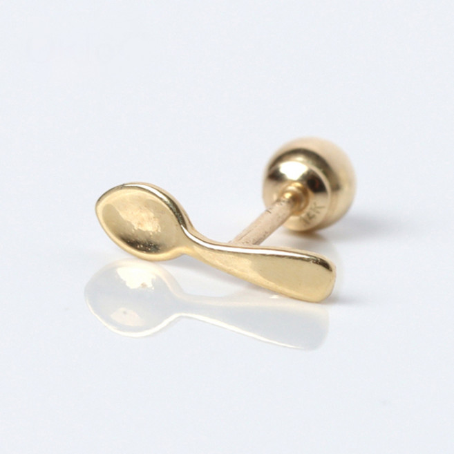 14K 금 스푼 피어싱 (ES3117)