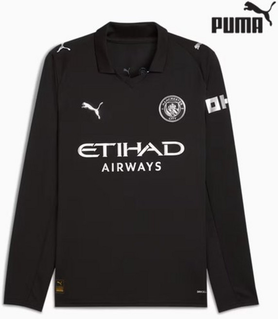 PUMA 푸마 25/26 시즌 맨체스터 시티 어웨이 롱슬리브 레플리카 져지 780351 02 팬 응원용 긴팔 유니폼 2782902