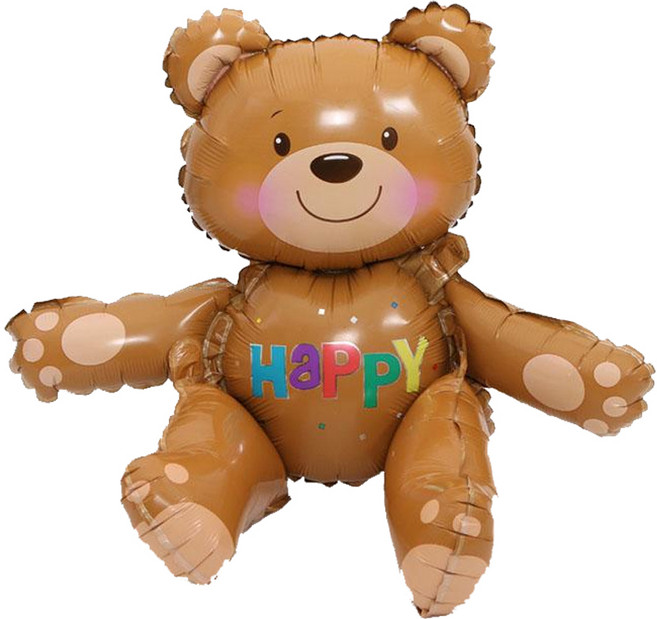 곰돌이 어린이날풍선 캐릭터풍선 은박풍선, 해피시팅베어