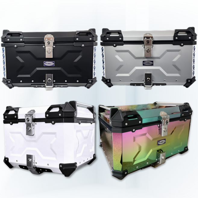 파벨 오토바이 알루미늄 탑박스 배달통 배달대행 PCX 베스파 슈퍼커브, 블랙