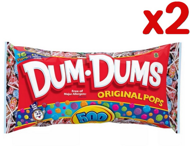 덤덤 수입 막대사탕 12가지맛 500개(2.4kg) x2봉지, 2개, 2.4kg